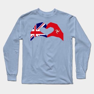 We Heart UK & Isle of Man Patriot Flag Series Long Sleeve T-Shirt